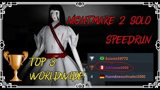 SOLO SPEEDRUN NIGHTMARE 2 (TOP 3 WORLDWIDE) | The Mimic - Roblox