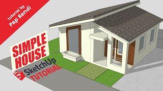 [SketchUp Tutorial] Build Simple House in 5 Minutes