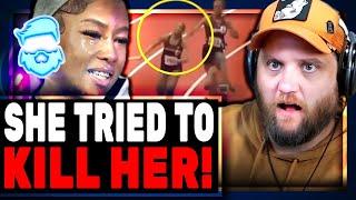 Ghetto Track "Star" ATTACKS Fellow Runner Who Passed Her Then PLAYS VICTIM In INISANE Interview!