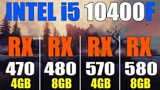 RX 470 vs RX 480 vs RX 570 vs RX 580 | INTEL i5 10400F | PC GAMES TEST |