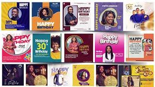 PSD - FREE BIRTHDAY FLYER DESIGN - 100% EDITABLE FREE PSD FILES - DOWNLOAD FOR FREE - NO COPYRIGHT