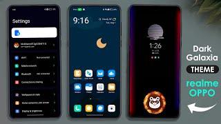 Dark Galaxia UI theme for Realme and Oppo devices