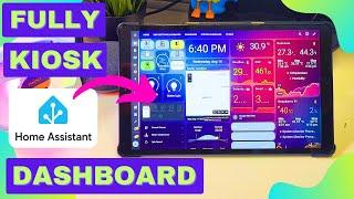 ️ Smart Dashboard For Home Assistant With Music | Fully Kiosk Browser Integration | Full Guide