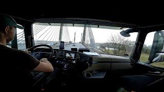 POV Truck Driving Mercedes Actros | Nederland 4K