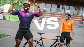 Bodybuilder VS Cyclist - Who's FASTER on the Track?!