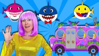 Wheels on the Bus (Baby Shark version) and more Nursery Rhymes - 30 mins Kids Collection