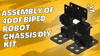 How To Assemble Of 4DOF Biped Humanoid Robot Chassis DIY Kit | Robotics | 3D Explanation Video