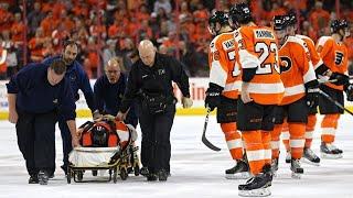 NHL: Players Stretchered Off Part 4