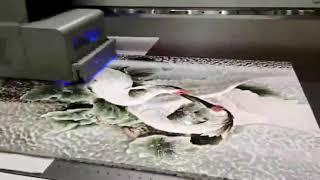 3d embossing effect printing uv flatbed printer by Dacen