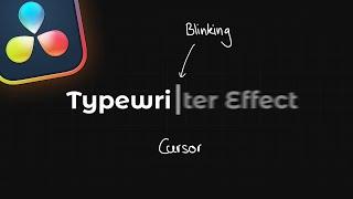 Typewriter Effect + BLINKING Cursor | Beginner Friendly