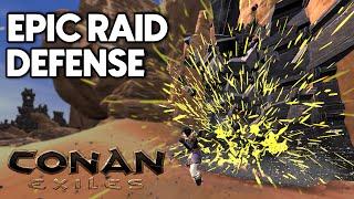 How We Defended Our Savanna Cave Base Against a Russian Raid - Conan Exiles PvP & Raid Guide 2024