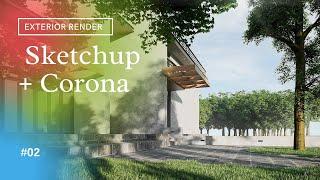 SKETCHUP + CORONA 5 3DSMAX + ITOO FOREST PACK | EXTERIOR RENDER