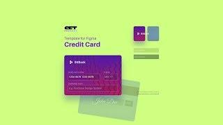 Figma design template. Credit card prototype