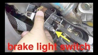 no brake lights | replace clean repair brake switch Nissan Sentra Versa √ Fix it Angel