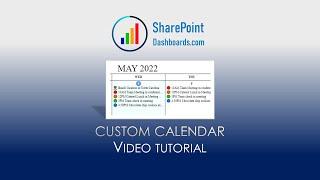 Custom Calendar in SharePoint Online Microsoft Lists Modern List View