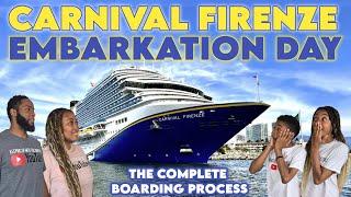 CARNIVAL FIRENZE EMBARKATION DAY | Important Things To Know!!!