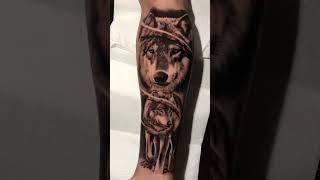 tatuagem de Lobo #lobo #tattoo #tatuagem #ideiastattoo