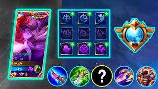 Chou Top 1 Global Emblem Set 2022 And Build / Chou New Meta Gameplay / Mobile Legends