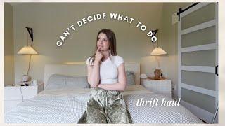 VLOG: I need help deciding what to do (bedroom refresh ideas + thrift haul!)