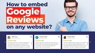 How to Embed GOOGLE REVIEWS on Website? [IN 2 MINUTES]