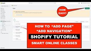 How to create a page in Shopify? Step-by-Step Shopify tutorial | How to make page course video 42