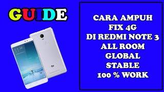 Cara ampuh fix 4G redmi note 3 miui 9 beta v7.9.7 permanen 100% work