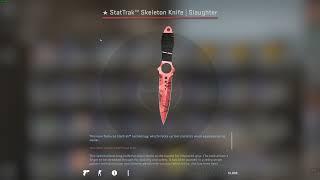  StatTrak™ Skeleton Knife | Slaughter Unboxing (loud)