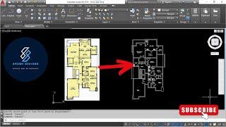 Autocad Tracing Floor plan using image file   Raster Reference | XREF