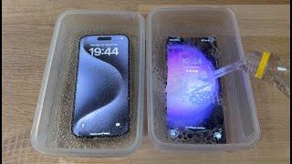 iPhone 15 Pro Max vs Samsung Galaxy S23 Ultra - Sparkling Water FREEZE Test!