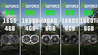 GTX 1650 vs GTX 1650S vs GTX 1660 vs GTX 1660S vs GTX 1660 Ti Test in 7 Games