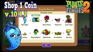 Shop 1 Coin ( 1 Coin Shop - Free Shop ) in Plants Vs Zombies 2 v10.1.2 - Download Link