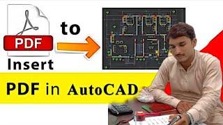 How to convert PDF to AutoCad |inserting pdf to Autocad file|pdf to DWG conversion with actual scale