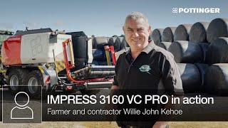 Farmer and contractor Willie John Kehoe shows IMPRESS 3160 VC in action | PÖTTINGER