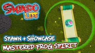 Shindo Life: *GETTING* Mastered Frog Spirit | SPAWN LOCATION + SHOWCASE