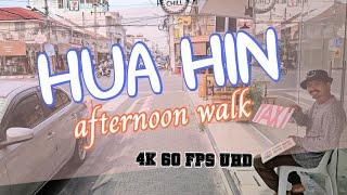Walking in HUA HIN #thailand  | 4K 60 FPS (UHD) | July 2024