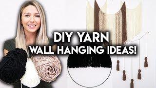 DIY ROOM DECOR IDEAS | YARN WALL HANGING