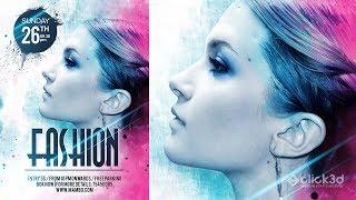 Fashion Flyer Design | Fashion Poster Design | Photoshop Tutorial | click3d