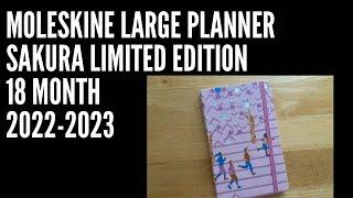 Moleskine Sakura Planner Walk-Through: 2022-2023 18 month large size planner #moleskine planner