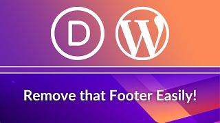 Divi Theme Tutorial: How to Remove Footer Completely (Quick & Easy)