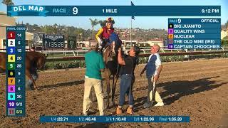 Big Juanito wins race 9 at Del Mar 8/25/24