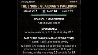 Elder Scrolls Online Undaunted Gear Engine Guardian
