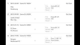 SURE ODDS FOR TODAY - FREE FOOTBALL BETTING TIPS