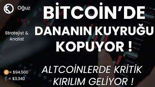 Bitcoin'de Dananın Kuyruğu Kopuyor ! | Altcoinlerde Kritik Kırılım Geliyor ? | Son Durum ?