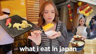 what i eat in a day in JAPAN   omakase, tsukiji market, ramen & coffee!