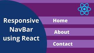 Responsive Navbar using React, React BootStrap and React Router Dom