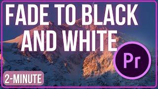 How to Fade to Black and White Tutorial  Premiere Pro #adobepremierepro