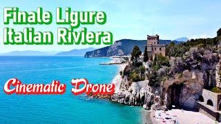 Finale Ligure  , Italian Riviera, Savona, Ligurian Sea Drone Cinematic