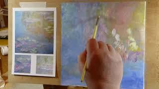 Acrylic Painting Demonstration: Monet's Water Lilies (1908)