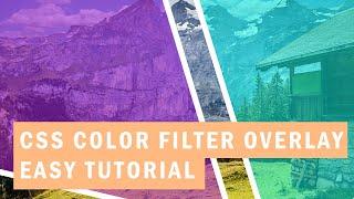 CSS Background Image Color Overlay ( 2019 Color Filter Effect)