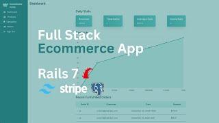 Fullstack E-Commerce: Ruby on Rails 7, Hotwire, Tailwind, Stripe, PostgreSQL